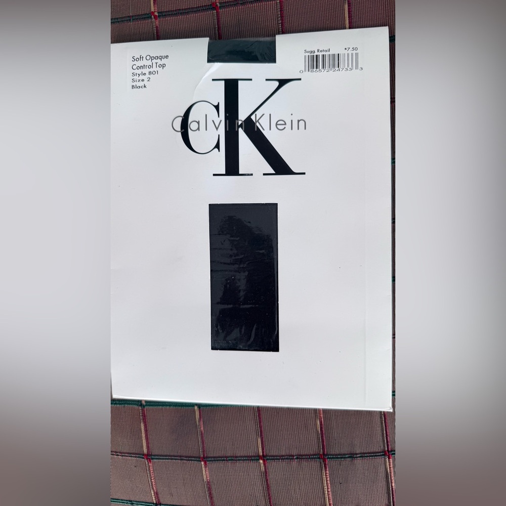 Calvin Klein Black Soft Opaque Control Top Tights
Size 2